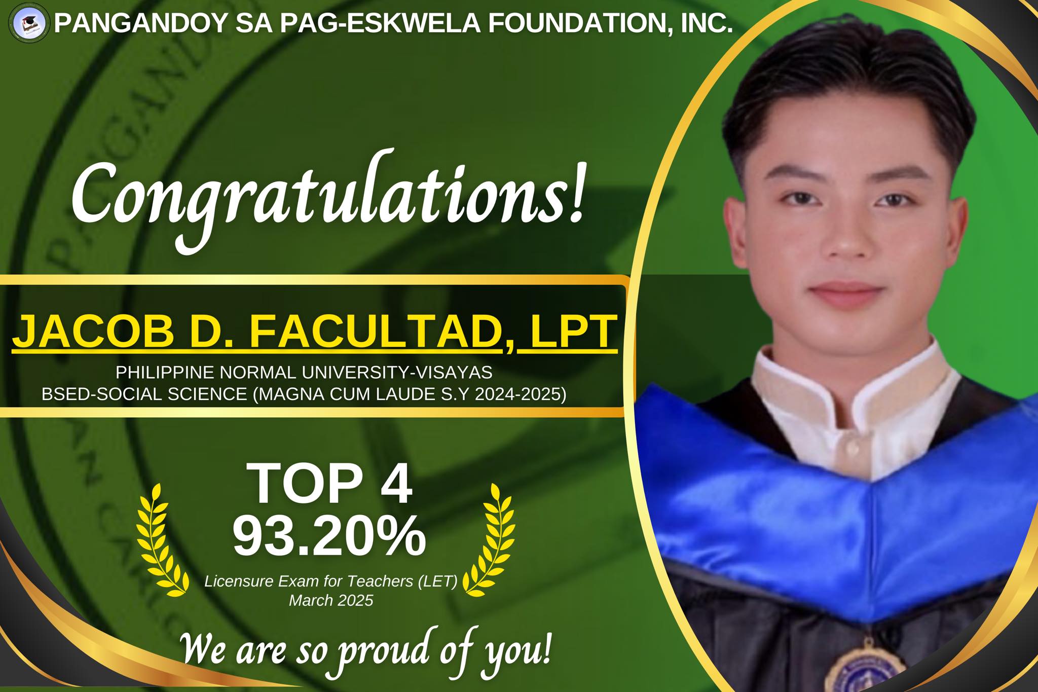 HISTORY HAS BEEN WRITTEN — TATAK PANGANDOY!